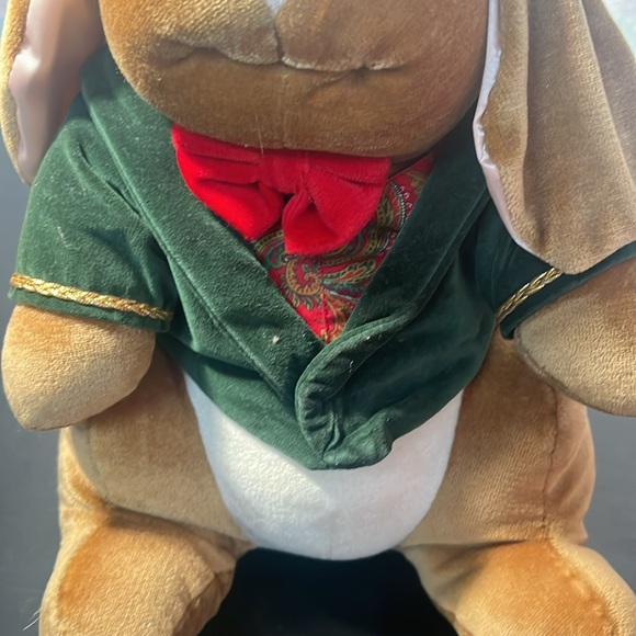 Victorian Velveteen Stuffed Rabbits ( Boy ) Tuxedo Top Hat (Girl) Dress 12 " NWT - Picture 5 of 12